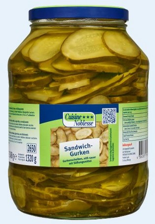 27590 Cuisine Noblesse Sandwich Gurken 2650 ML ATG 1320 G
