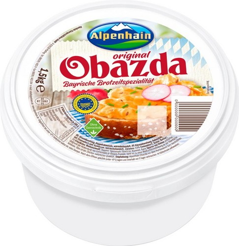 61043 Alpenhain Obazda 60 % Fett i.Tr. (g.g.A.) 1,5 KG