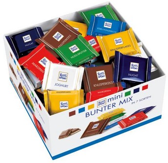 9261 Ritter Sport Mini Bunter Mix 84 ST