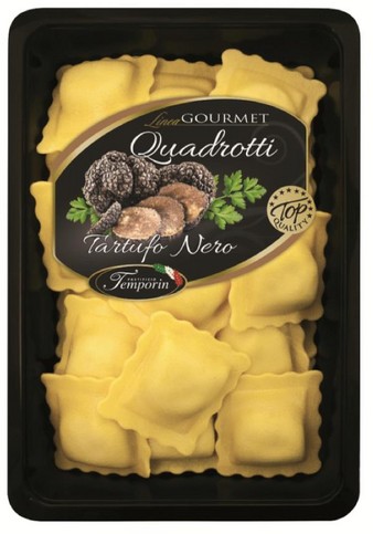 99343 Temporin Quadrotti mit schwarzen Trüffeln frisch 500 G