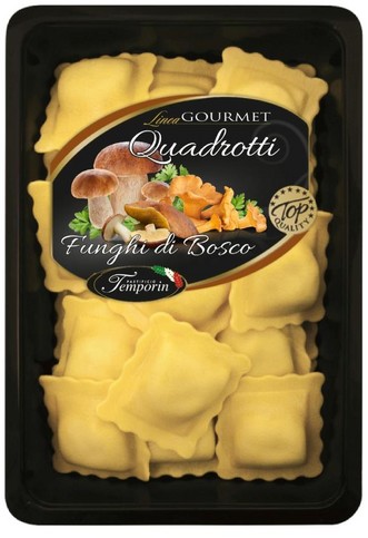 99344 Temporin Quadrotti mit Waldpilzen frisch 500 G